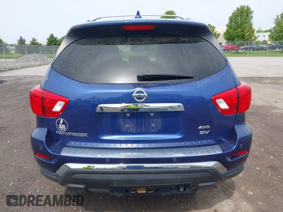2019 Nissan Pathfinder SV z VIN 5N1DR2MM7KC617117, wystawiony jako IAAI lot #42342685 z przebiegiem 98 013 mil mil oraz . Historia ofert i sprzedaży dostępna na DreamBid. Obrazek 16.
