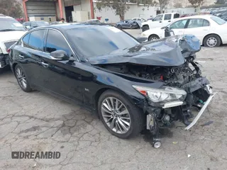 2018 Infiniti Q50 3.0t LUXE with VIN JN1EV7AP7JM354722, listed as a IAAI auction lot 41448741 with 51,157 mi miles. Bid and sale history available at carsss.com. Image 1.