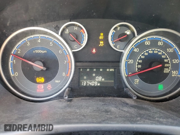 2013 Suzuki SX4 Crossover with VIN JS2YB5A31D6101642, listed as a Copart auction lot 45537225 with 137,409 mi miles and Salvage Title. Bid and sale history available at carsss.com. Image 9.