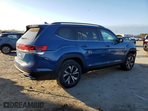 2025 Volkswagen Atlas SE with VIN 1V2DR2CAXSC512985, listed as a Copart auction lot 87933825 with Not provided miles and Salvage title. Bid and sale history available at DreamBid. Image 3.
