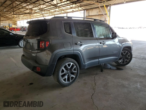 2017 Jeep Renegade Altitude with VIN ZACCJABB8HPG36797, listed as a Copart auction lot 57436575 with Not provided miles and Salvage title. Bid and sale history available at DreamBid. Image 3.