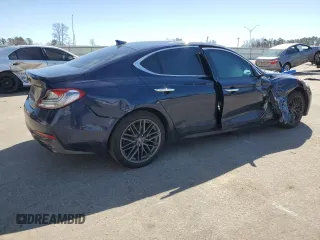 2019 Genesis G70 Advanced with VIN KMTG34LA4KU012313, listed as a Copart auction lot 47349625 with 158,507 mi miles and Salvage title. Bid and sale history available at DreamBid. Image 3.