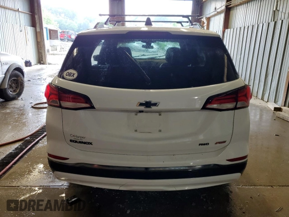 2022 Chevrolet Equinox RS with VIN 3GNAXWEV2NS103886, listed as a Copart auction lot 60428185 with Not provided miles and Salvage title. Bid and sale history available at DreamBid. Image 6.