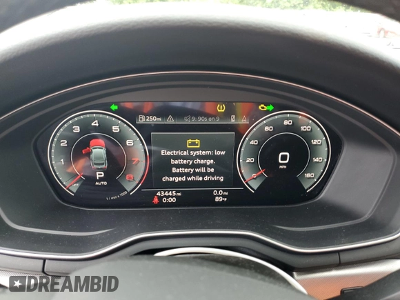 2023 Audi A5 Sportback S line Prestige z VIN WAUEACF57PA033957, wystawiony jako Copart lot #60224274 z przebiegiem 43 445 mil mil oraz Szkoda całkowita • Salvage title. Historia ofert i sprzedaży dostępna na DreamBid. Obrazek 9.