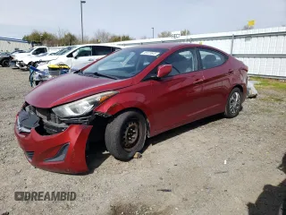 2016 Hyundai Elantra SE with VIN 5NPDH4AE9GH702780, listed as a Copart auction lot 48415645 with 93,708 mi miles and Salvage title. Bid and sale history available at DreamBid. Image 1.