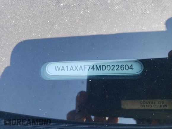 2021 Audi Q7 Premium z VIN WA1AXAF74MD022604, wystawiony jako Copart lot #59403204 z przebiegiem 87 423 mil mil oraz Szkoda całkowita • Salvage title. Historia ofert i sprzedaży dostępna na DreamBid. Obrazek 14.