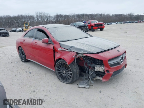 2015 Mercedes-Benz CLA 45 AMG with VIN WDDSJ5CB2FN176601, listed as a IAAI auction lot 41244154 with 129,061 mi miles and . Bid and sale history available at DreamBid. Image 1.