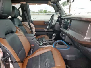 2022 Ford Bronco with VIN 1FMDE5DH1NLB77321, listed as a Copart auction lot 51923395 with 27,016 mi miles and Salvage Title. Bid and sale history available at carsss.com. Image 7.