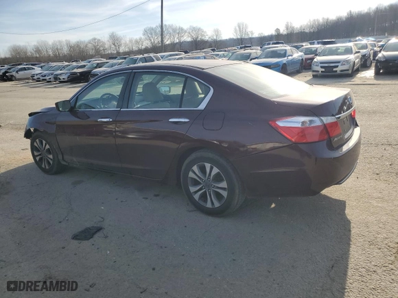 2014 Honda Accord Sedan LX with VIN 1HGCR2F33EA029351, listed as a Copart auction lot 88409655 with 107,782 mi miles and Salvage Title. Bid and sale history available at carsss.com. Image 2.