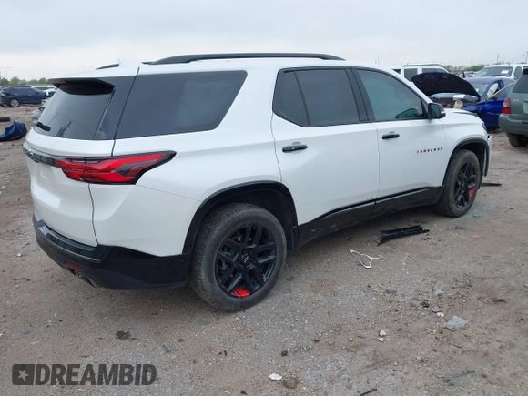 2023 Chevrolet Traverse Premier with VIN 1GNERKKW6PJ104495, listed as a IAAI auction lot 41868123 with 56,049 mi miles and . Bid and sale history available at DreamBid. Image 4.