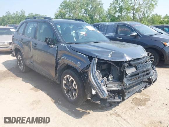 2025 Subaru Forester with VIN JF2SLDAC6SH413255, listed as a IAAI auction lot 42456317 with 1,751 mi miles and . Bid and sale history available at DreamBid. Image 1.
