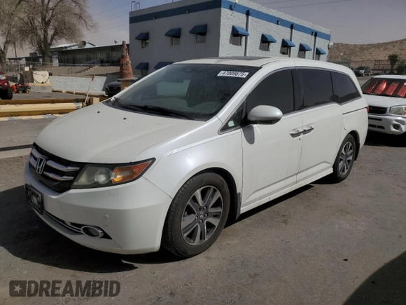 2015 Honda Odyssey Touring Elite with VIN 5FNRL5H99FB006842, listed as a Copart auction lot 47009875 with 111,067 mi miles and Non Repairable. Bid and sale history available at DreamBid. Image 1.