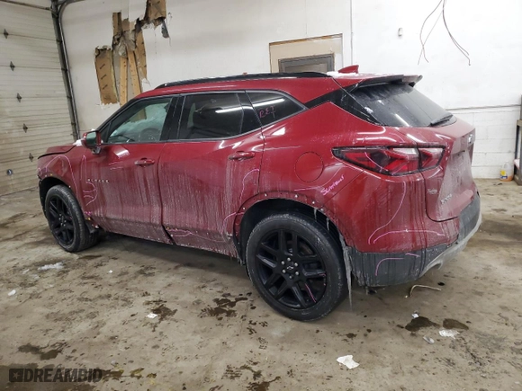 2019 Chevrolet Blazer with VIN 3GNKBCRS5KS684927, listed as a Copart auction lot 45094605 with 69,392 mi miles and Salvage Title. Bid and sale history available at carsss.com. Image 2.
