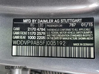 2015 Mercedes-Benz B with VIN WDDVP9AB5FJ005192, listed as a Copart auction lot 75350853 with 49,164 mi miles. Bid and sale history available at carsss.com. Image 12.