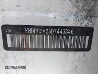 2013 Kia Sportage EX with VIN KNDPC3A25D7443846, listed as a IAAI auction lot 42537284 with Not provided miles and . Bid and sale history available at DreamBid. Image 9.