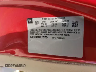 2011 Buick Lucerne CXL with VIN 1G4HC5EM0BU151754, listed as a Copart auction lot 62826543 with 135,035 mi miles and Salvage Title. Bid and sale history available at carsss.com. Image 13.