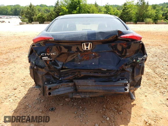 2019 Honda Civic LX with VIN 2HGFC2F61KH554009, listed as a Copart auction lot 55320525 with 63,176 mi miles and Salvage Title. Bid and sale history available at DreamBid. Image 6.
