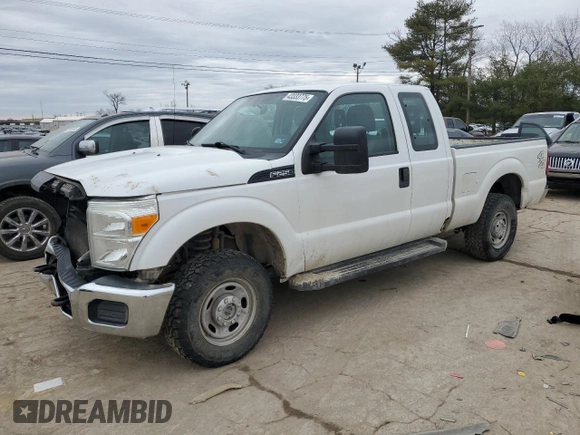 2014 Ford F-250 XL with VIN 1FT7X2B62EEA64817, listed as a Copart auction lot 43333775 with 349,548 mi miles and Salvage title. Bid and sale history available at DreamBid. Image 1.