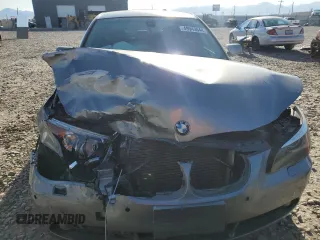 2005 BMW 5 Series 545i with VIN WBANB33575CN66751, listed as a Copart auction lot 49943644 with Not Provided miles and Salvage Title. Bid and sale history available at carsss.com. Image 5.