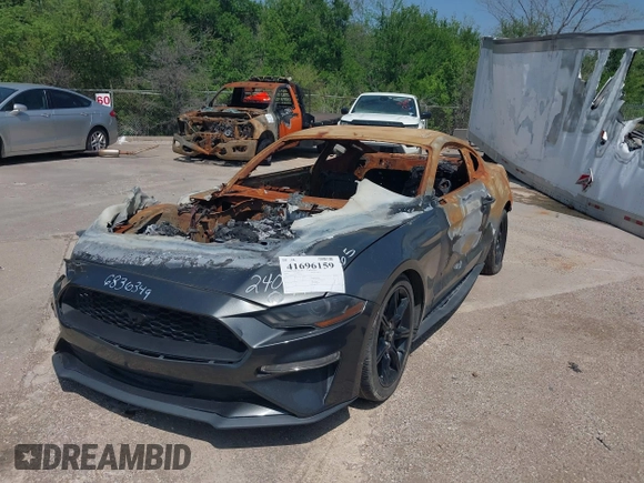 2020 Ford Mustang EcoBoost with VIN 1FA6P8THXL5154380, listed as a IAAI auction lot 41696159 with Not Provided miles and . Bid and sale history available at carsss.com. Image 2.