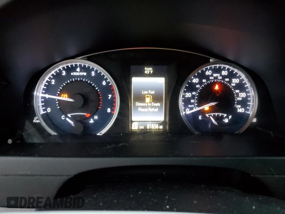 2016 Toyota Camry XLE with VIN 4T1BF1FK8GU537901, listed as a Copart auction lot 45736305 with 81,856 mi miles and Salvage Title. Bid and sale history available at DreamBid. Image 9.