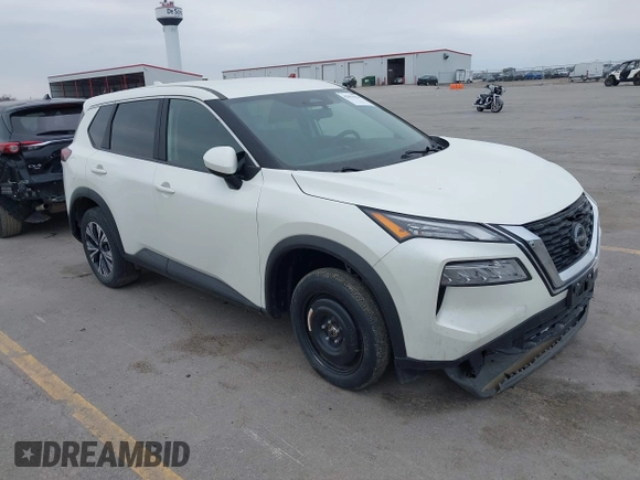 2023 Nissan Rogue SV with VIN 5N1BT3BB9PC897677, listed as a IAAI auction lot 42056626 with 33,324 mi miles. Bid and sale history available at carsss.com. Image 1.