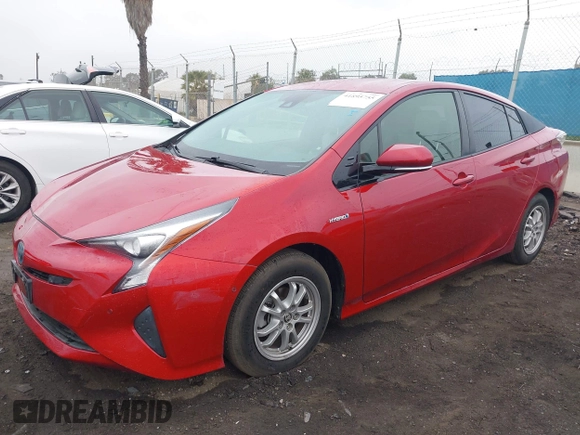 2017 Toyota Prius Two with VIN JTDKARFU3H3539680, listed as a IAAI auction lot 41895755 with 56,961 mi miles. Bid and sale history available at carsss.com. Image 17.