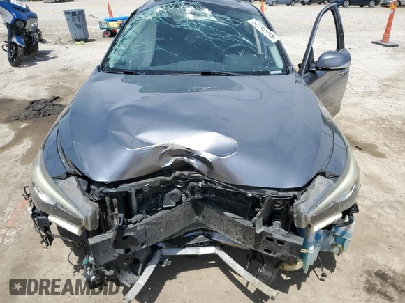 2018 Infiniti Q50 Luxe with VIN JN1EV7AP2JM362954, listed as a Copart auction lot 57292915 with 161,208 mi miles and Salvage title. Bid and sale history available at DreamBid. Image 11.