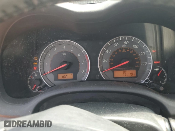 2010 Toyota Corolla with VIN 2T1BU4EE6AC525144, listed as a Copart auction lot 53810735 with 171,101 mi miles and Salvage Title. Bid and sale history available at carsss.com. Image 9.