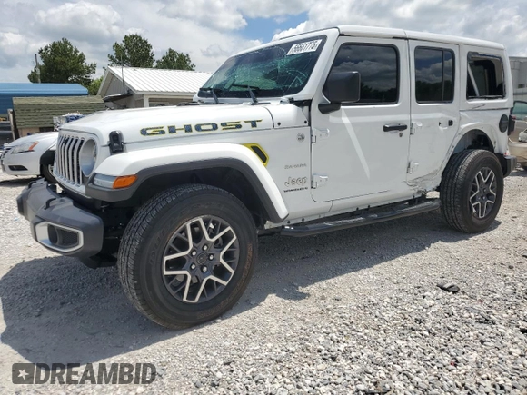 2024 Jeep Wrangler Sahara z VIN 1C4PJXEN9RW367840, wystawiony jako Copart lot #56661775 z przebiegiem 9 068 mil mil oraz Szkoda całkowita • Salvage title. Historia ofert i sprzedaży dostępna na DreamBid. Obrazek 1.