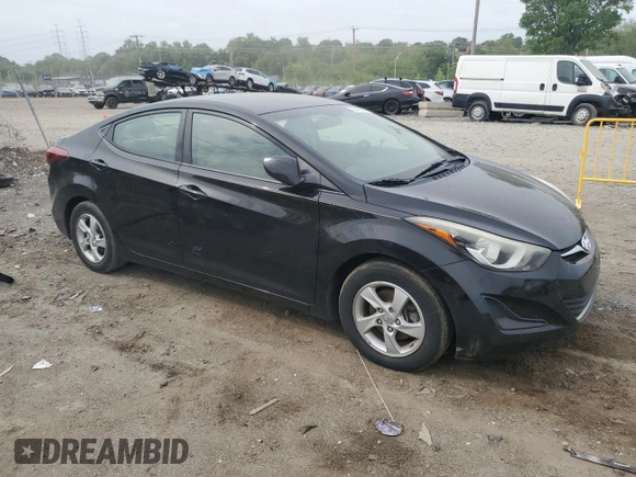 2014 Hyundai Elantra SE z VIN KMHDH4AE9EU107698, wystawiony jako Copart lot #56460845 z przebiegiem 179 338 mil mil oraz Szkoda całkowita • Salvage title. Historia ofert i sprzedaży dostępna na DreamBid. Obrazek 4.