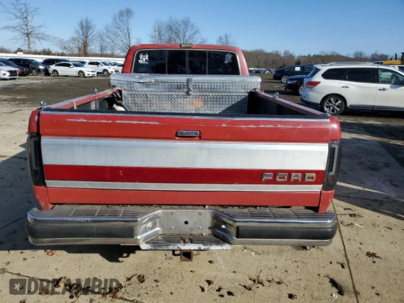 1990 Ford F-150 "S" with VIN 1FTDF15Y7LNB52515, listed as a Copart auction lot 83829724 with 966,652 mi miles and Salvage Title. Bid and sale history available at carsss.com. Image 6.