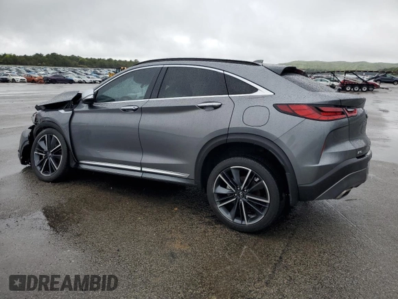 2023 Infiniti QX55 Luxe z VIN 3PCAJ5JR9PF124484, wystawiony jako Copart lot #56116735 z przebiegiem 14 781 mil mil oraz Szkoda całkowita • Salvage title. Historia ofert i sprzedaży dostępna na DreamBid. Obrazek 2.
