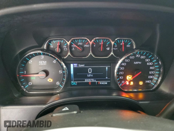 2016 Chevrolet Silverado 1500 LT with VIN 1GCVKREC2GZ350369, listed as a Copart auction lot 55458815 with 220,578 mi miles and Clean Title. Bid and sale history available at carsss.com. Image 9.