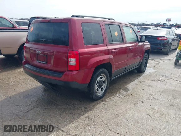 2015 Jeep Patriot Sport with VIN 1C4NJPBB3FD361332, listed as a IAAI auction lot 41691132 with Not Provided miles. Bid and sale history available at carsss.com. Image 4.