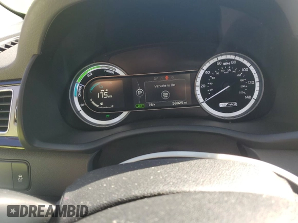 2017 Kia Niro EX with VIN KNDCC3LC8H5037260, listed as a Copart auction lot 48486795 with 58,025 mi miles and Salvage Title. Bid and sale history available at carsss.com. Image 9.