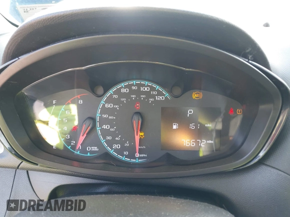 2020 Chevrolet Spark LS with VIN KL8CB6SA8LC477514, listed as a IAAI auction lot 41706916 with 76,672 mi miles. Bid and sale history available at carsss.com. Image 7.