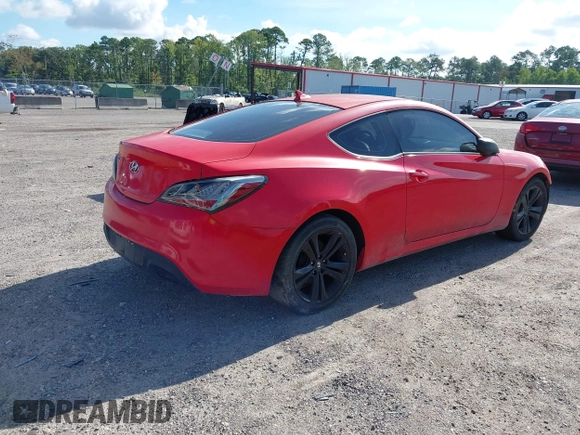 2010 Hyundai Genesis Coupe with VIN KMHHT6KD8AU030060, listed as a IAAI auction lot 42689065 with 150,746 mi miles and . Bid and sale history available at DreamBid. Image 4.