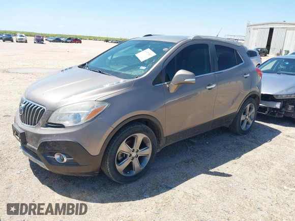 2014 Buick Encore Convenience with VIN KL4CJBSB5EB786291, listed as a IAAI auction lot 41972547 with 108,534 mi miles and . Bid and sale history available at DreamBid. Image 2.