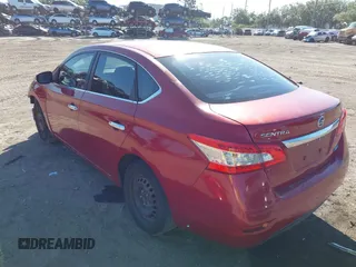 2014 Nissan Sentra S with VIN 3N1AB7AP1EL675968, listed as a IAAI auction lot 42026082 with 188,100 mi miles and . Bid and sale history available at DreamBid. Image 3.
