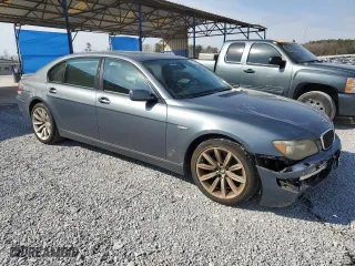 2007 BMW 7 Series 750Li with VIN WBAHN835X7DT77185, listed as a Copart auction lot 47292295 with 166,261 mi miles and Salvage Title. Bid and sale history available at carsss.com. Image 4.