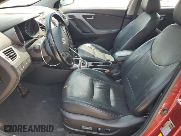 2014 Hyundai Elantra SE with VIN 5NPDH4AE4EH481375, listed as a Copart auction lot 58931095 with 187,303 mi miles and Salvage title. Bid and sale history available at DreamBid. Image 7.