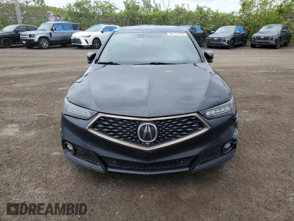 2018 Acura TLX Advance with VIN 19UUB3F82JA800564, listed as a Copart auction lot 58176705 with Not provided miles and Salvage title. Bid and sale history available at DreamBid. Image 5.