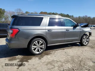 2020 Ford Expedition Max Limited with VIN 1FMJK1KT4LEA14420, listed as a Copart auction lot 46033305 with 89,410 mi miles and Salvage title. Bid and sale history available at DreamBid. Image 3.