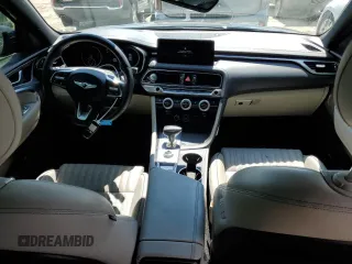 2022 Genesis G70 2.0T with VIN KMTG34TA9NU091742, listed as a Copart auction lot 61888064 with 18,349 mi miles and Salvage Title. Bid and sale history available at DreamBid. Image 8.