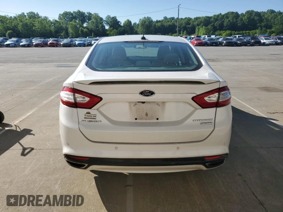 2016 Ford Fusion Titanium with VIN 3FA6P0K97GR112375, listed as a Copart auction lot 58286345 with 70,508 mi miles and Salvage title. Bid and sale history available at DreamBid. Image 6.