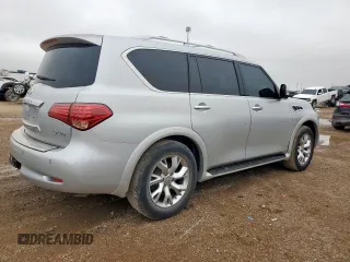 2014 Infiniti QX80 with VIN JN8AZ2NF4E9555026, listed as a Copart auction lot 59152795 with 214,144 mi miles and Clean title. Bid and sale history available at DreamBid. Image 3.