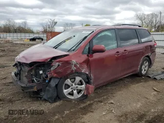 2014 Toyota Sienna LE AAS with VIN 5TDKK3DC0ES435985, listed as a Copart auction lot 54082655 with 277,610 mi miles and Salvage title. Bid and sale history available at DreamBid. Image 1.