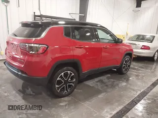 2024 Jeep Compass Limited with VIN 3C4NJDCN7RT584849, listed as a IAAI auction lot 41545117 with 12,411 mi miles and . Bid and sale history available at DreamBid. Image 4.