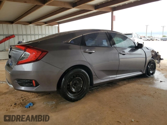 2020 Honda Civic LX with VIN 19XFC2F67LE212639, listed as a Copart auction lot 51865825 with 96,746 mi miles and Clean Title. Bid and sale history available at DreamBid. Image 3.